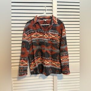 Mountain and Isles Aztec shirt jacket size medium